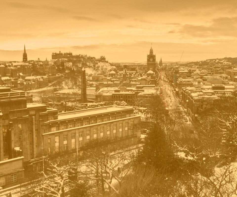 Вид на Эдинбург обои