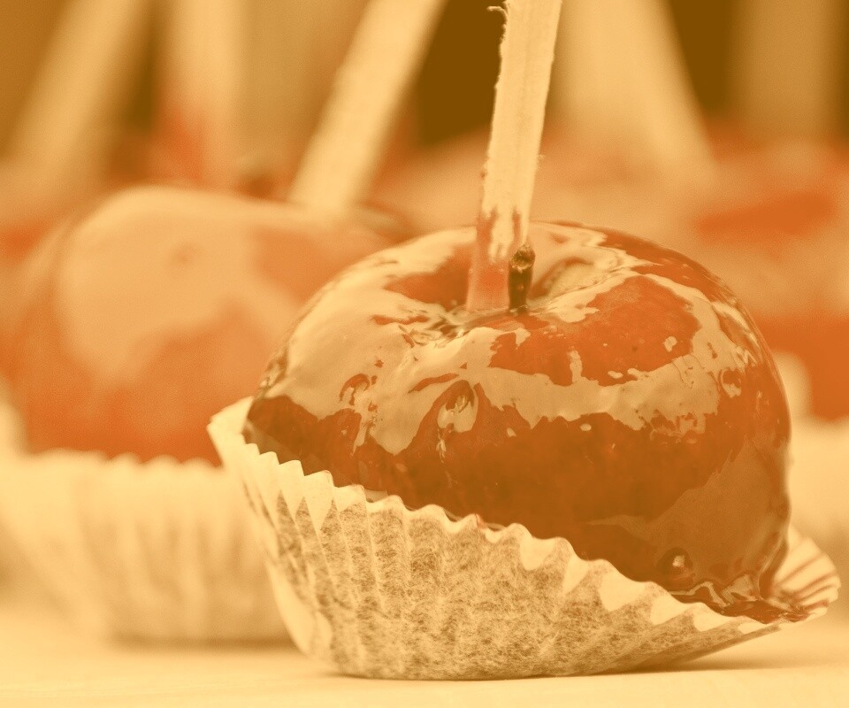 Яблочко в карамели обои