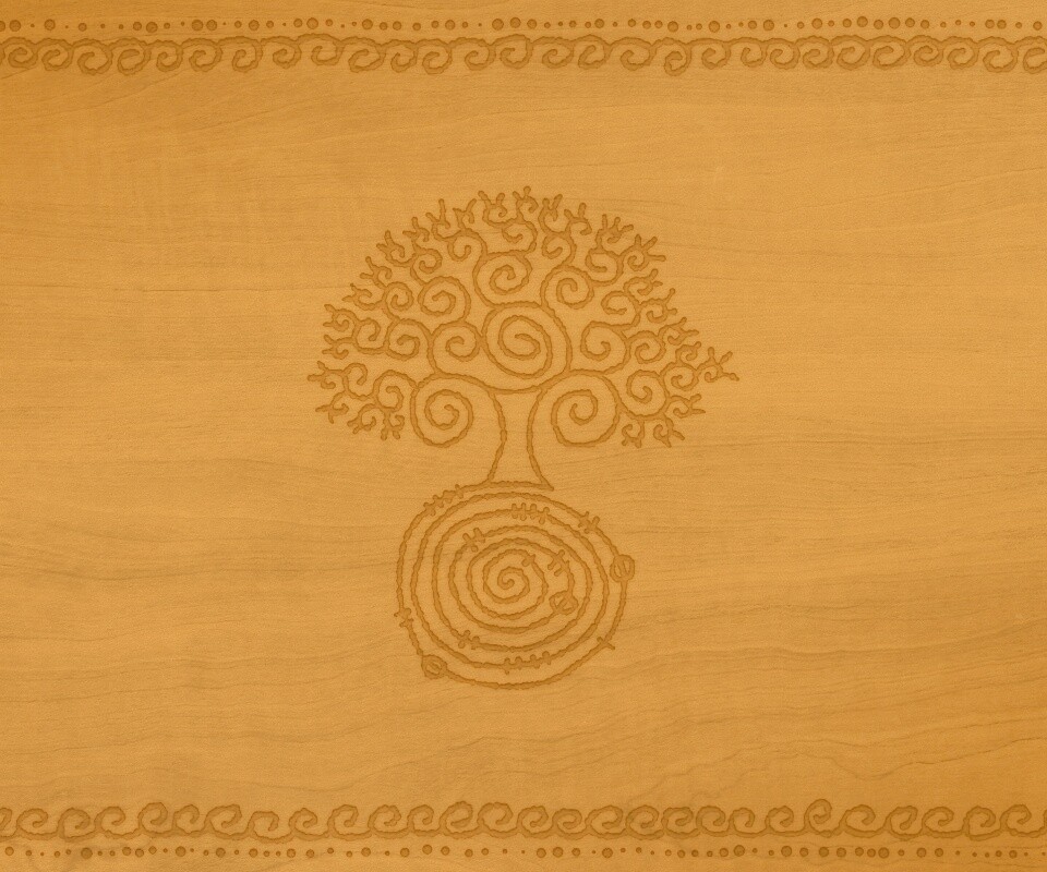 Выжженный рисунок дерева обои