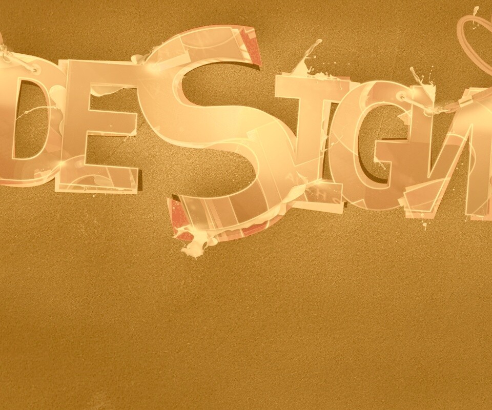 Надпись Design обои