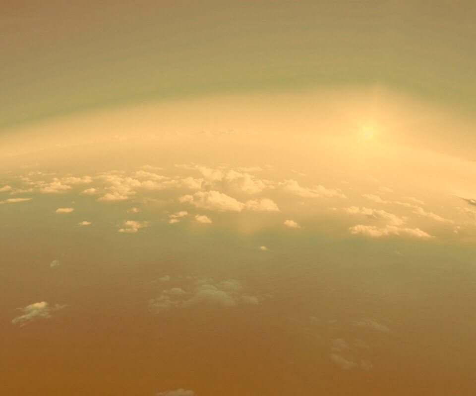 Вид с верхних слоёв атмосферы обои