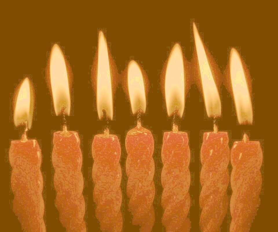 Красные свечи обои