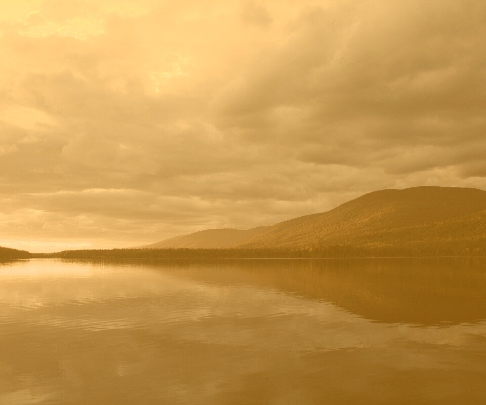 Вид на озеро обои