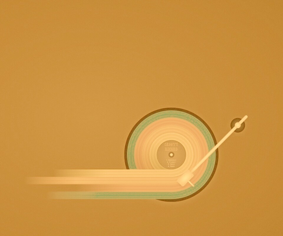 Пластинка в стиле минимализма обои