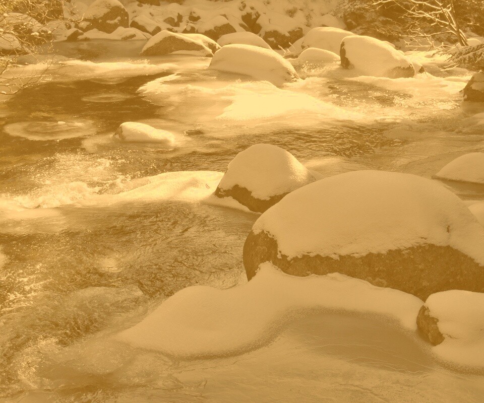 Замёрзжая речка обои