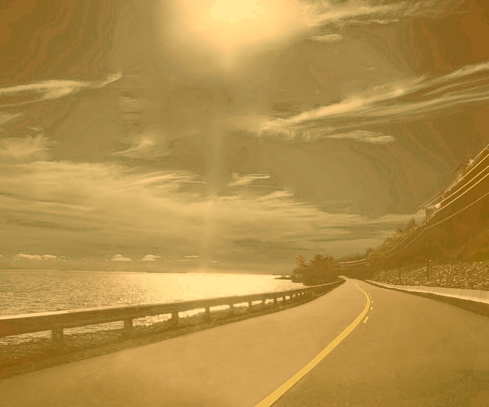 Ночная дорога обои