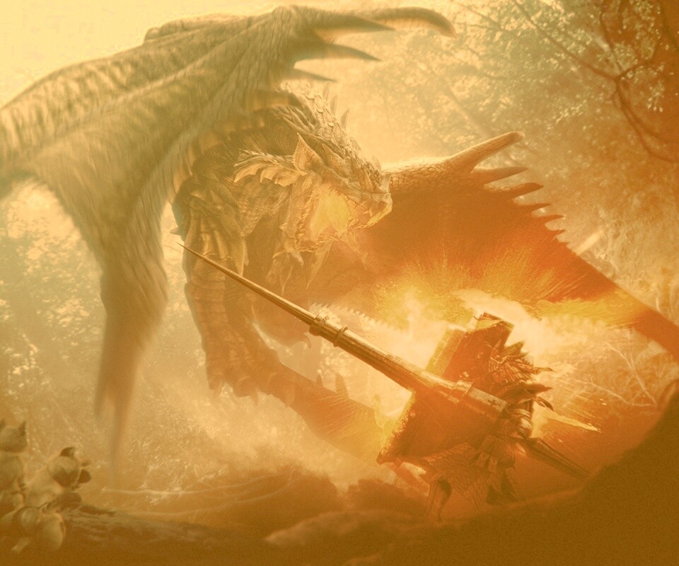 Атакующий дракон обои