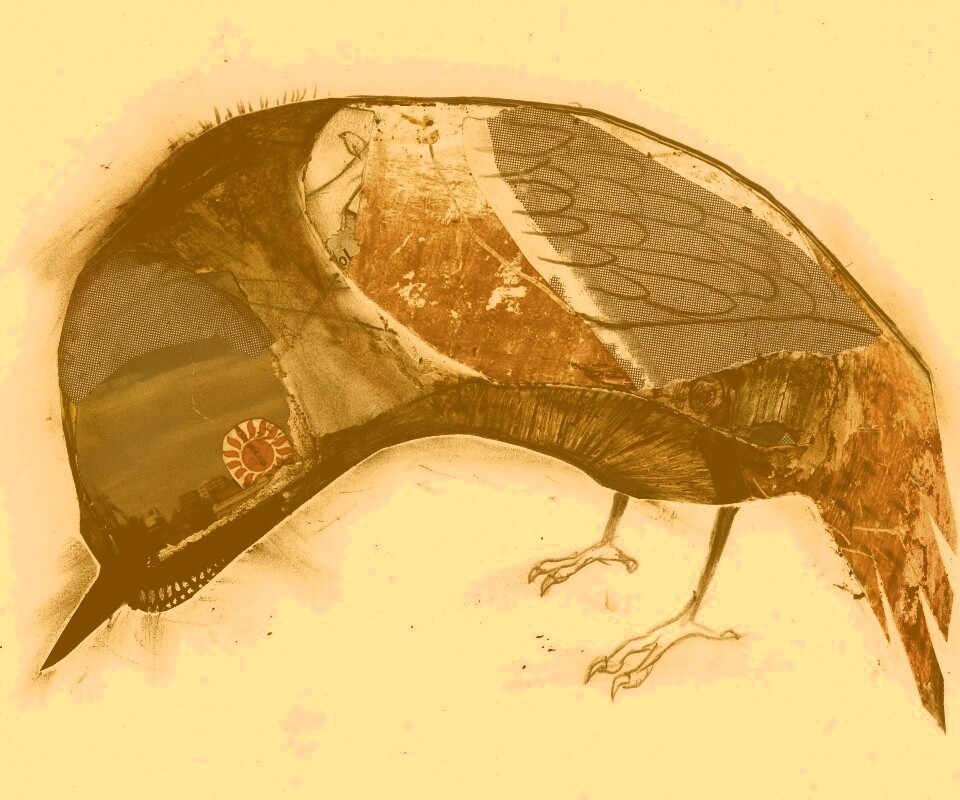 Аппликация Стефана Томпсона "Птица" обои