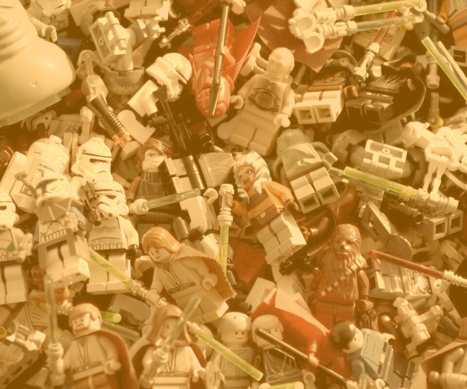 Человечки лего по мотивам звездных войн обои