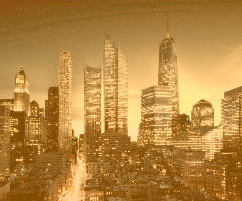 Ночной город обои