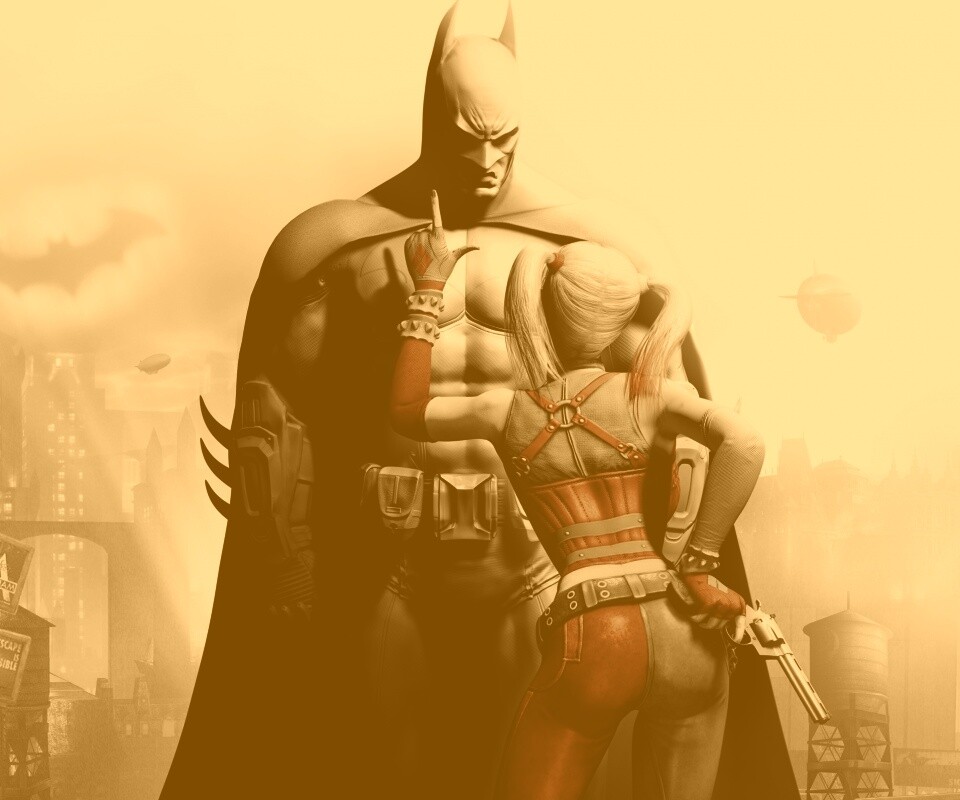 Бэтман и Харли Куин обои