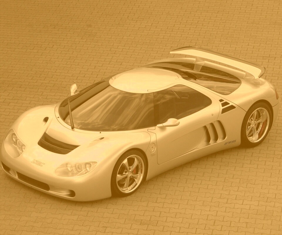 Красивый серебристый спорткар обои