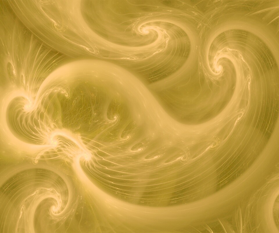 Спиральные абстрактные фракталы зеленого цвета обои