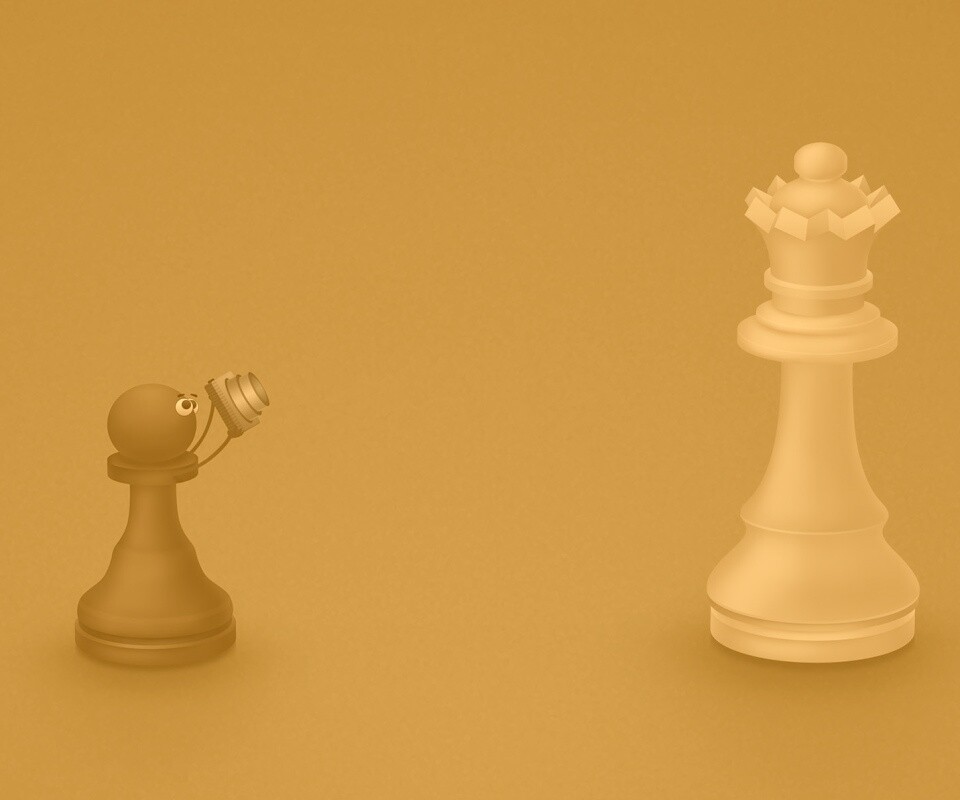 Пешка фотографирует короля обои