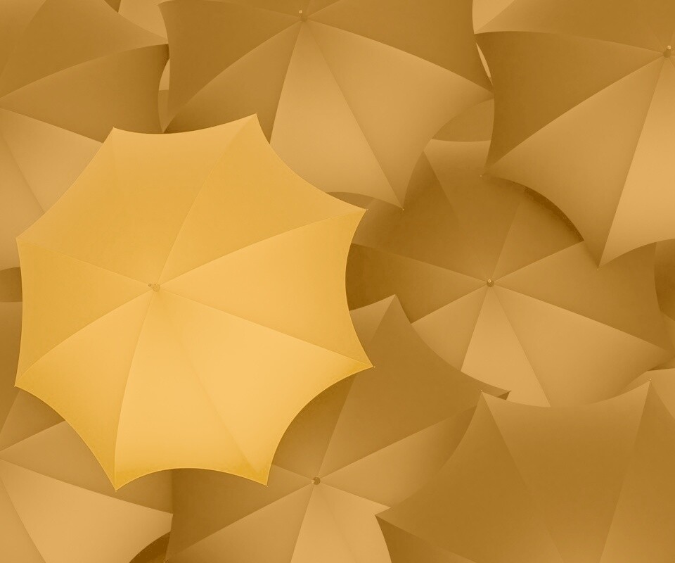 Жёлтый среди чёрных обои