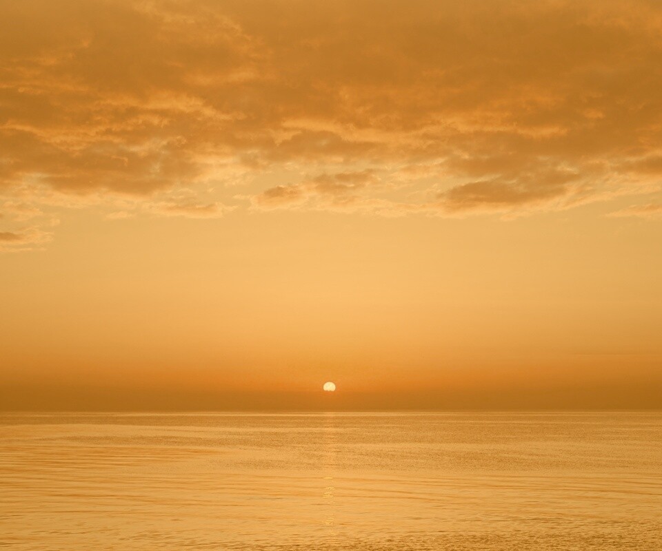 Багровый закат обои