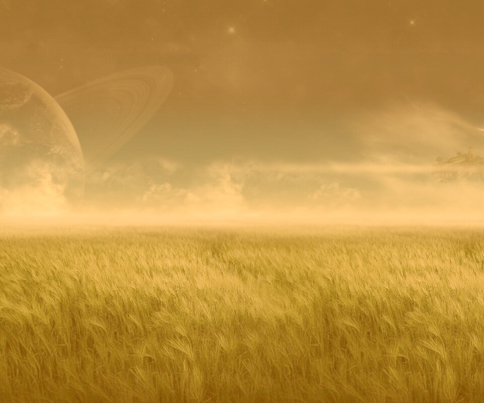 Луг на другой планете обои