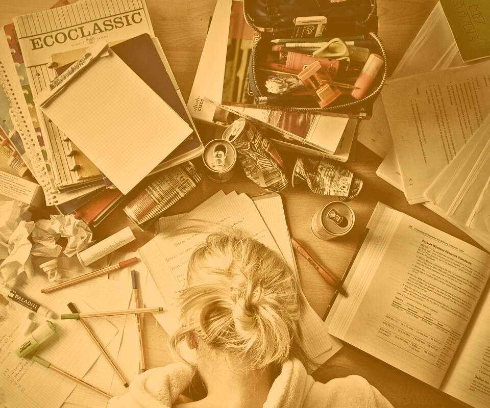 Сонный студент обои