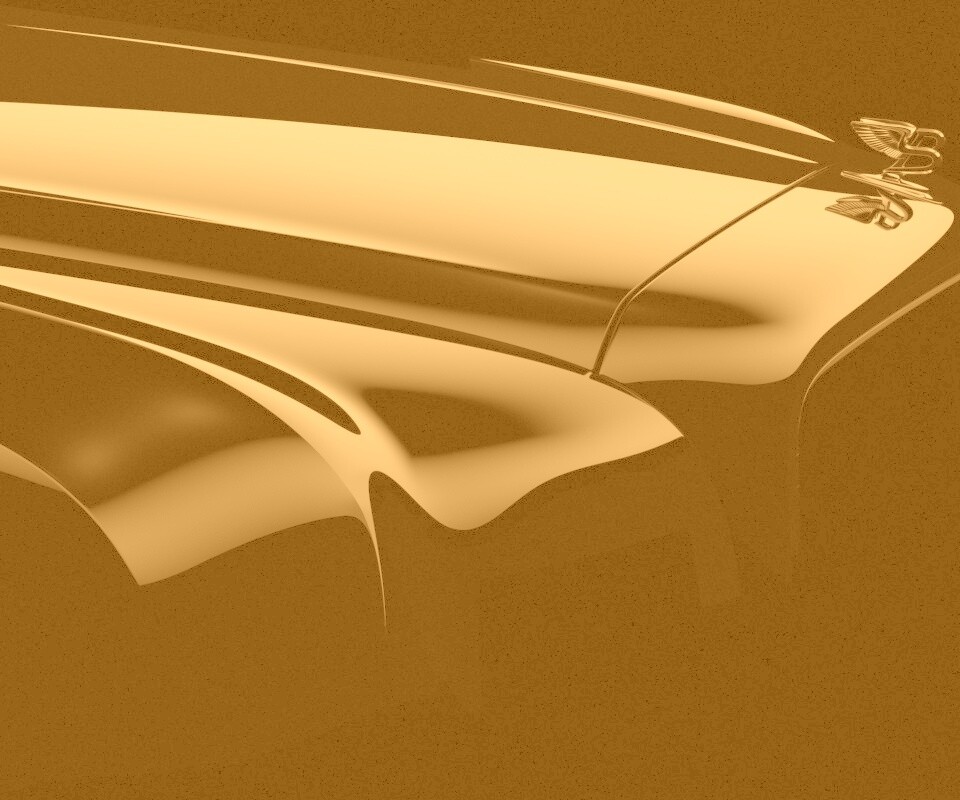 Капот чёрного авто обои