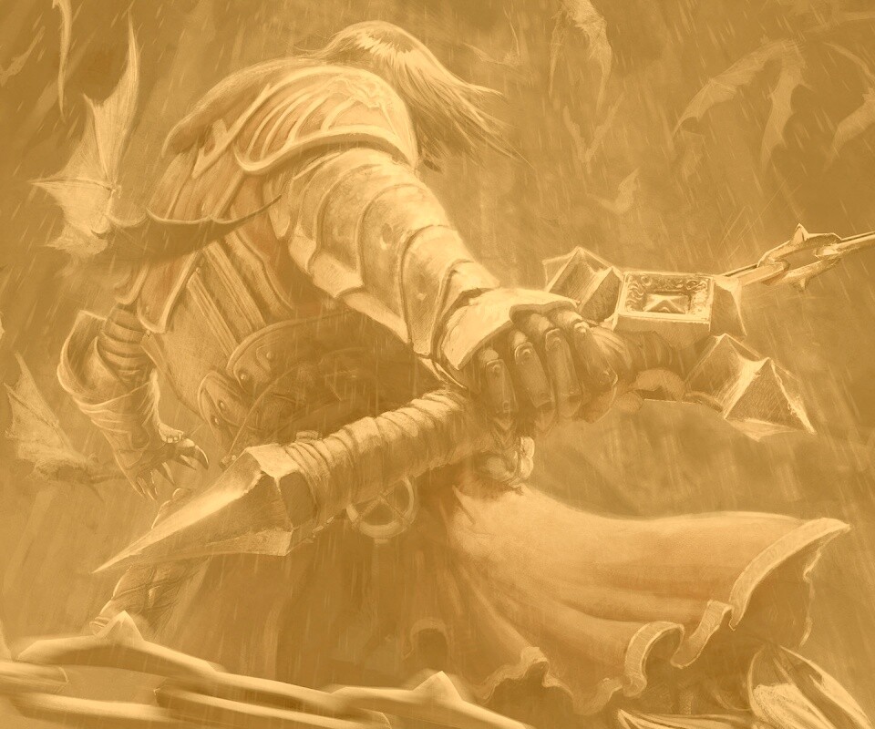 Воин с булавой обои