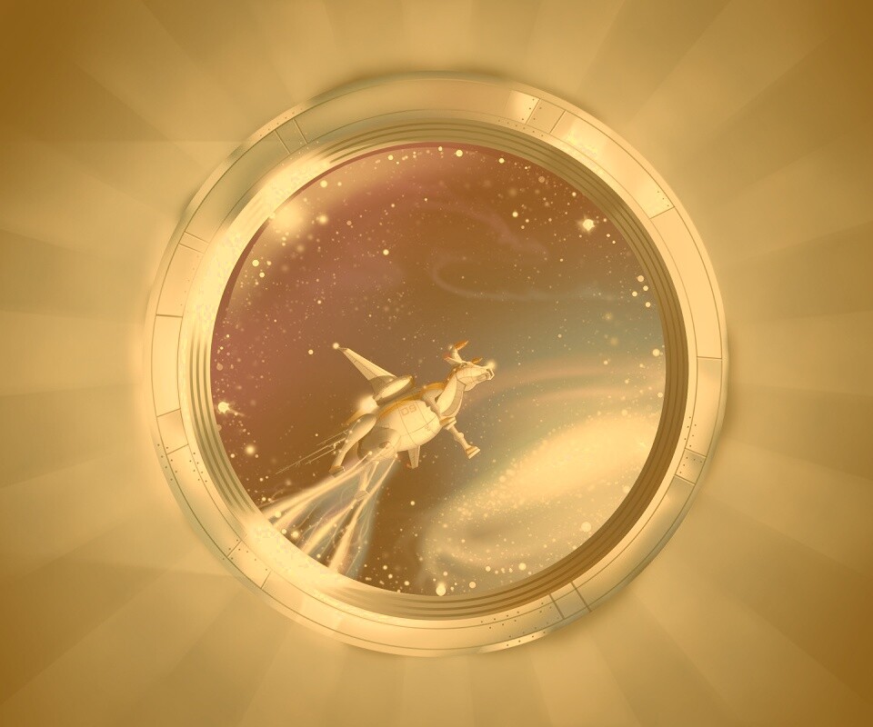 Космическая корова обои