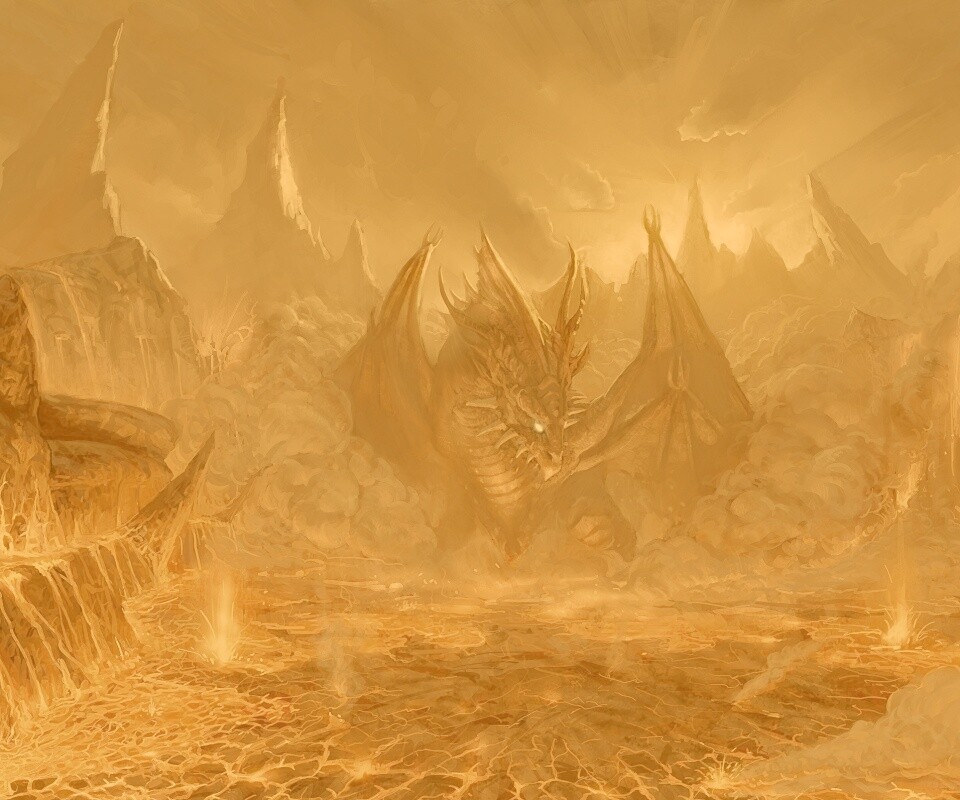 Огненный дракон обои