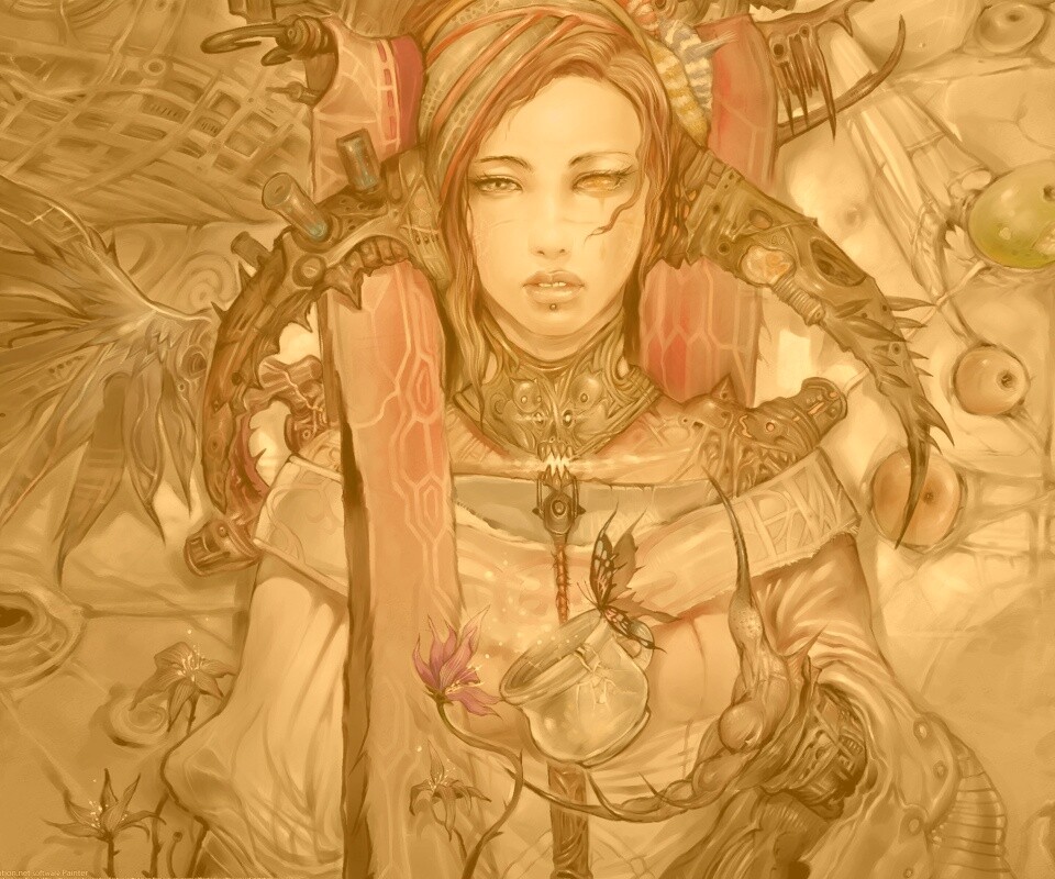 Странная девушка обои