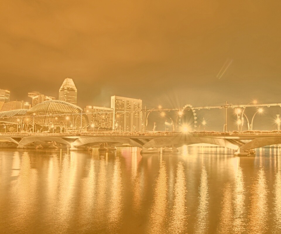 Ночной город обои