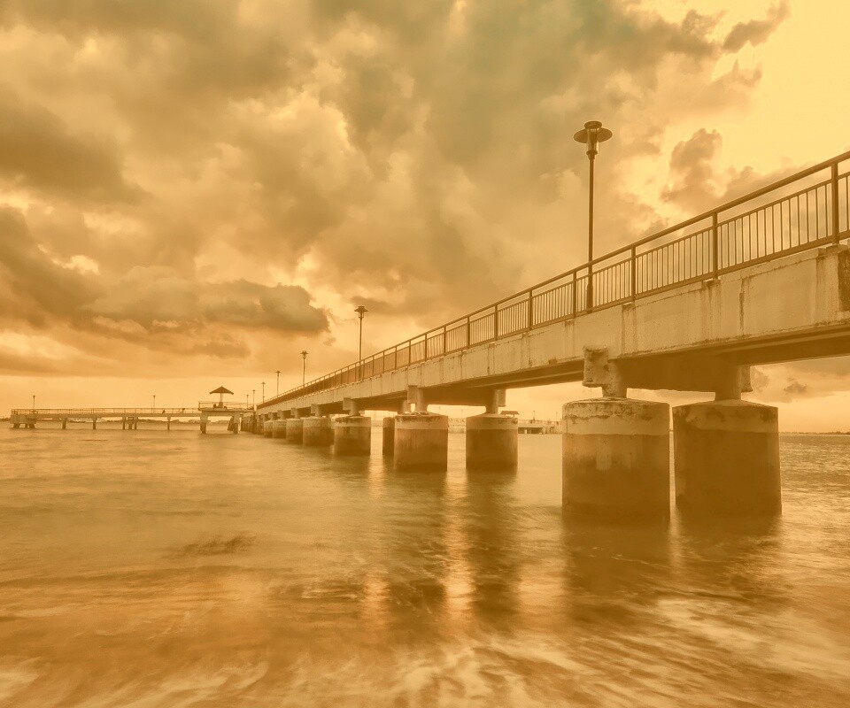 Длинный пирс обои