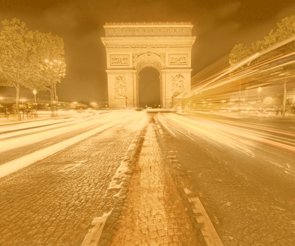 Елисейские поля с Триумфальной аркой обои