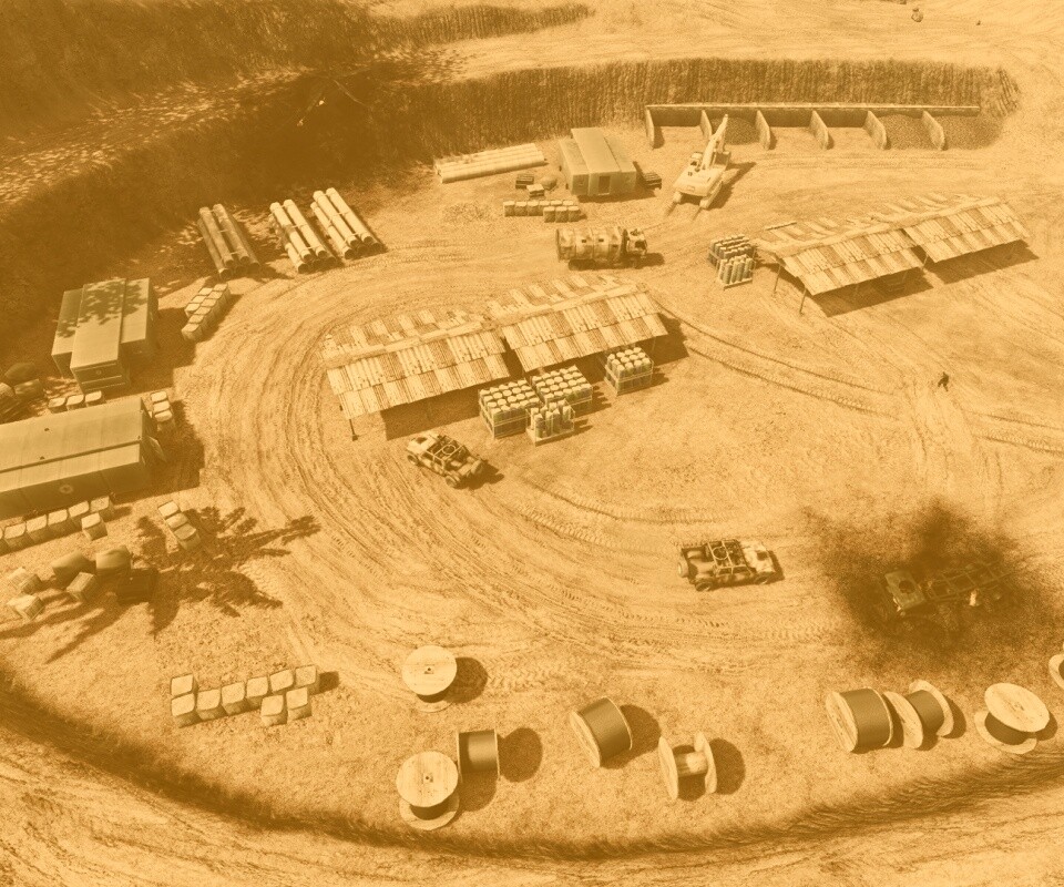 Вид на карьер из Crysis обои