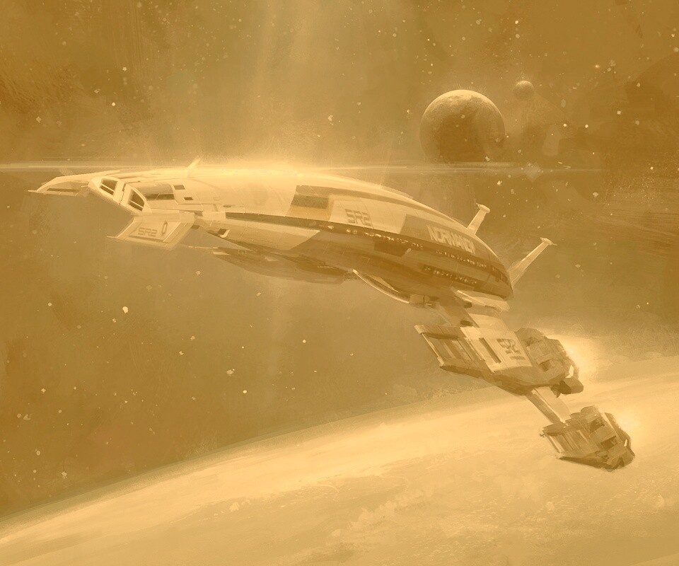 Корабль Normandy обои