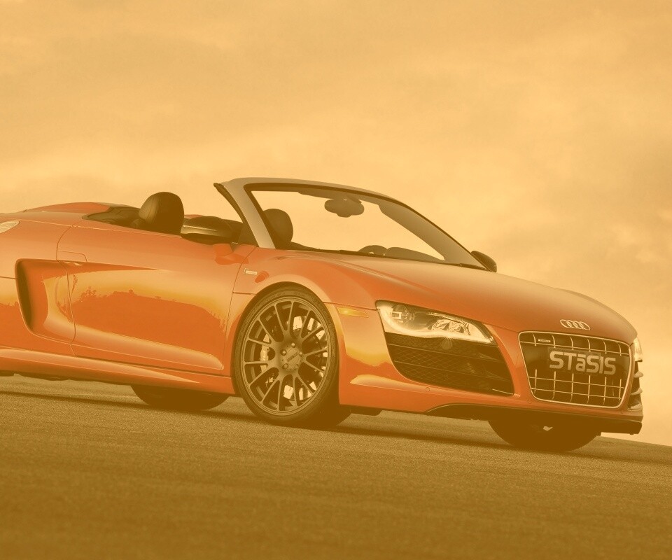 Красная Audi обои