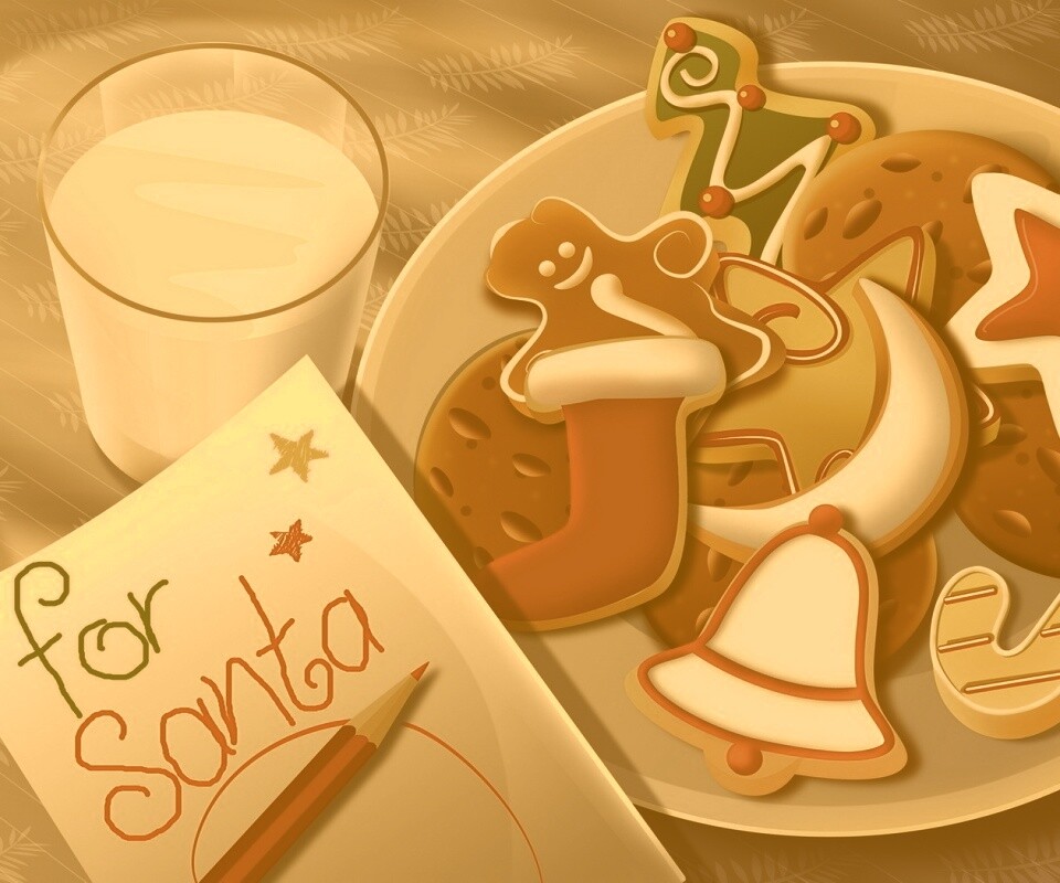 Сладости для санты обои
