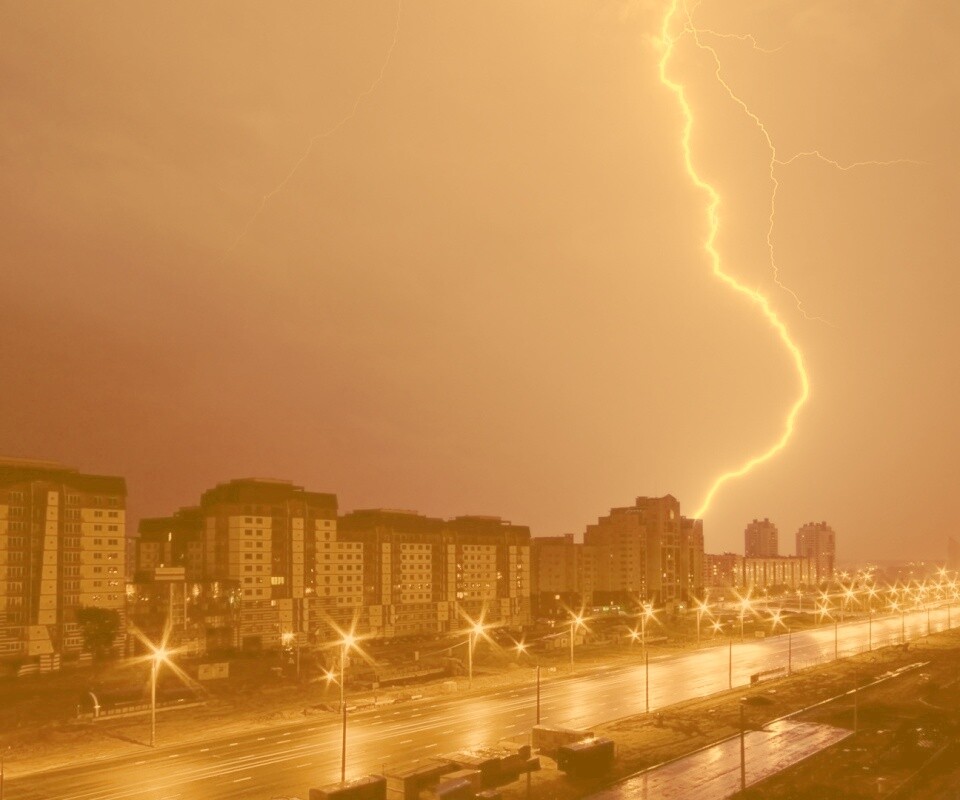 Молния обои