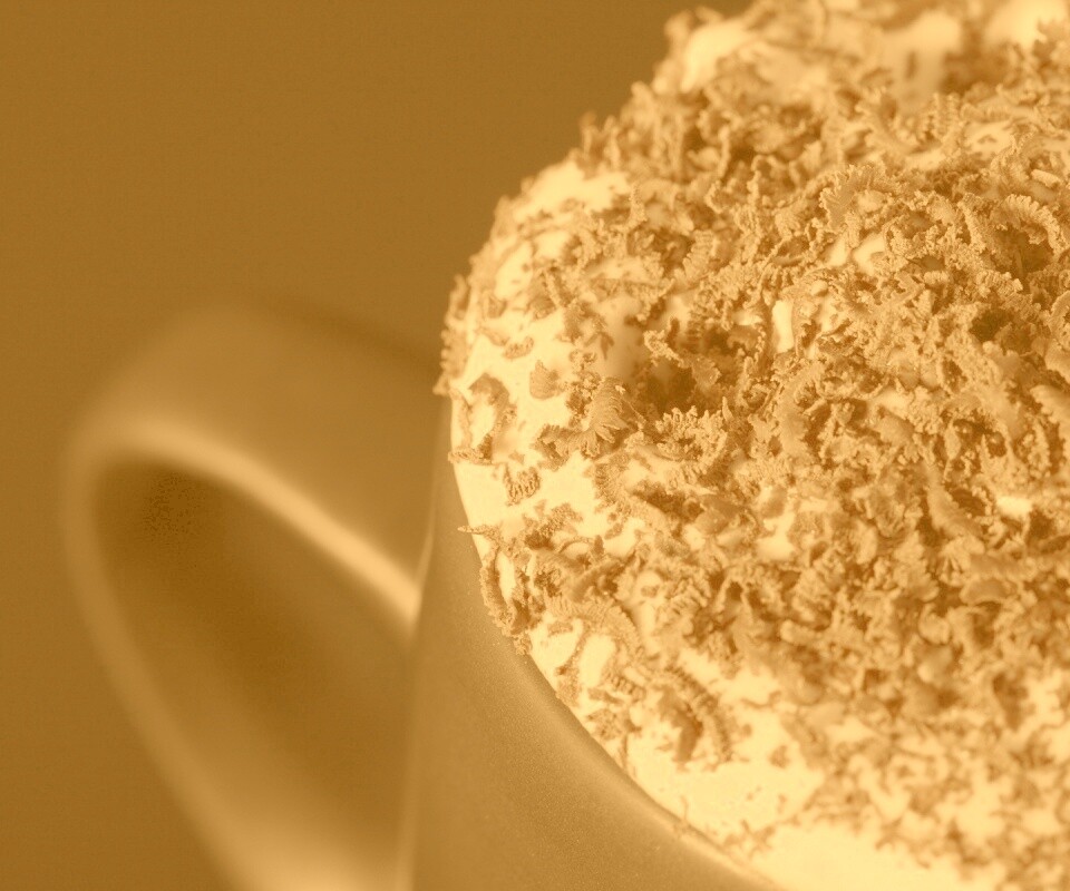 Кофе со сливками и шоколадом обои