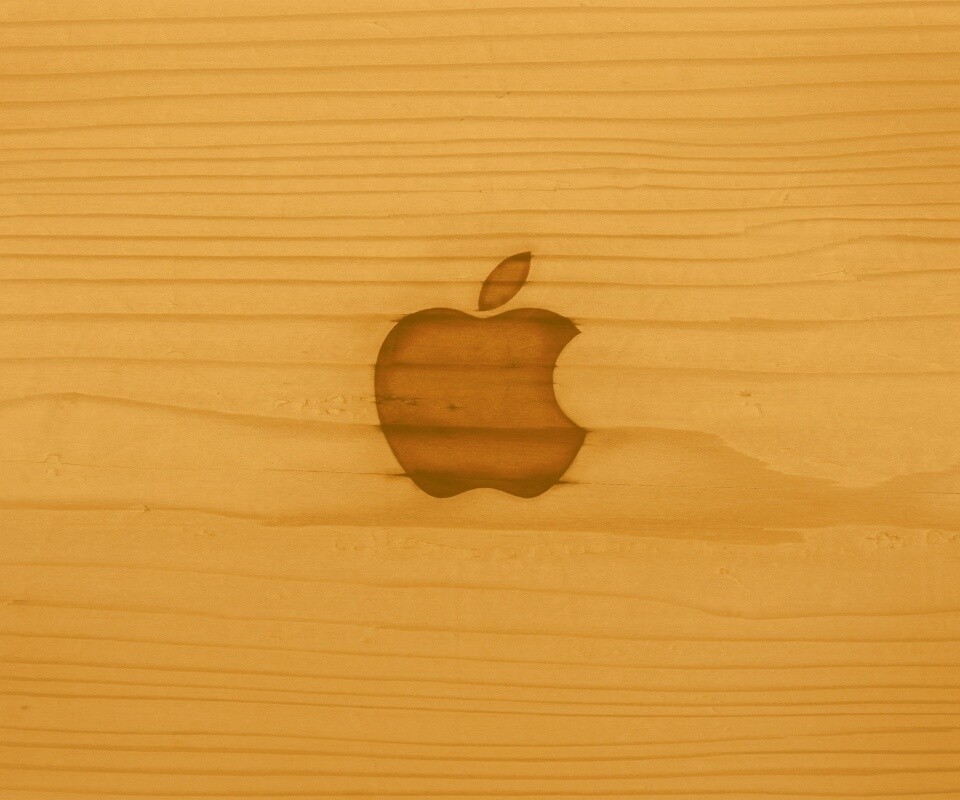 Выжженое яблочко обои