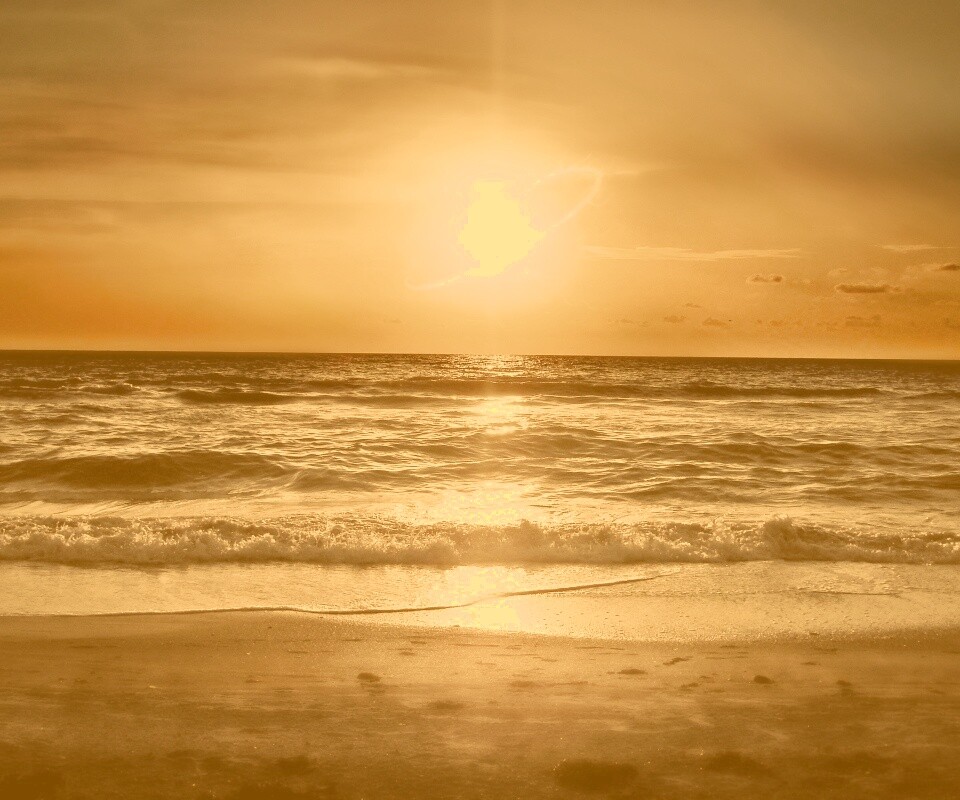 Морской закат обои