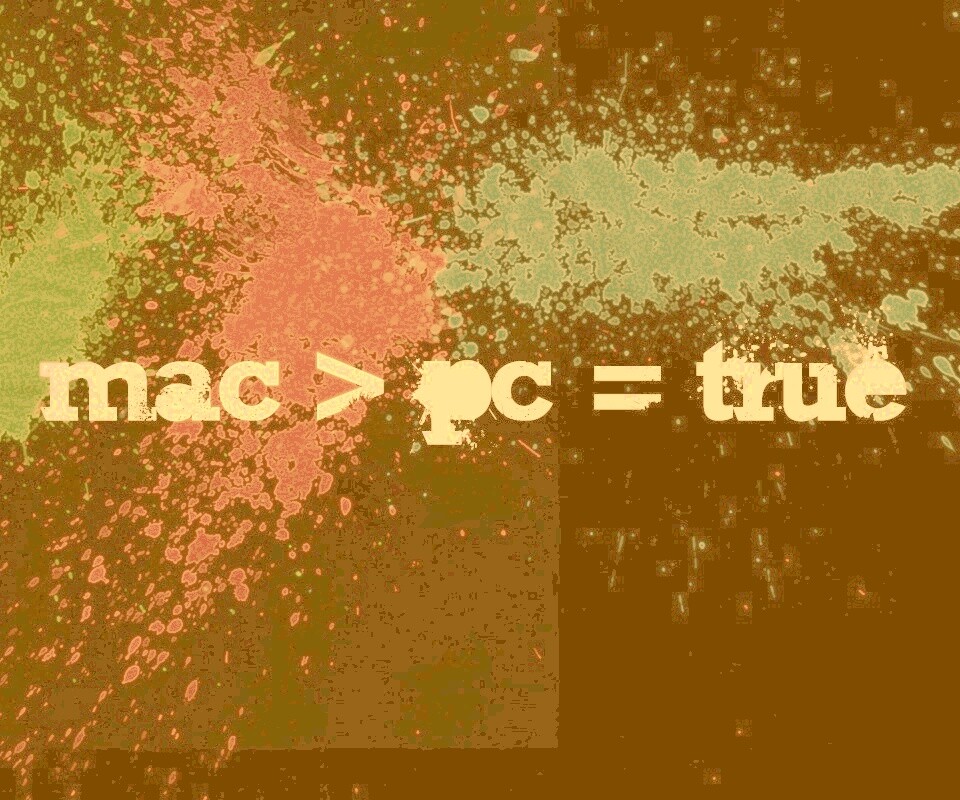 Mac лучше Pc обои