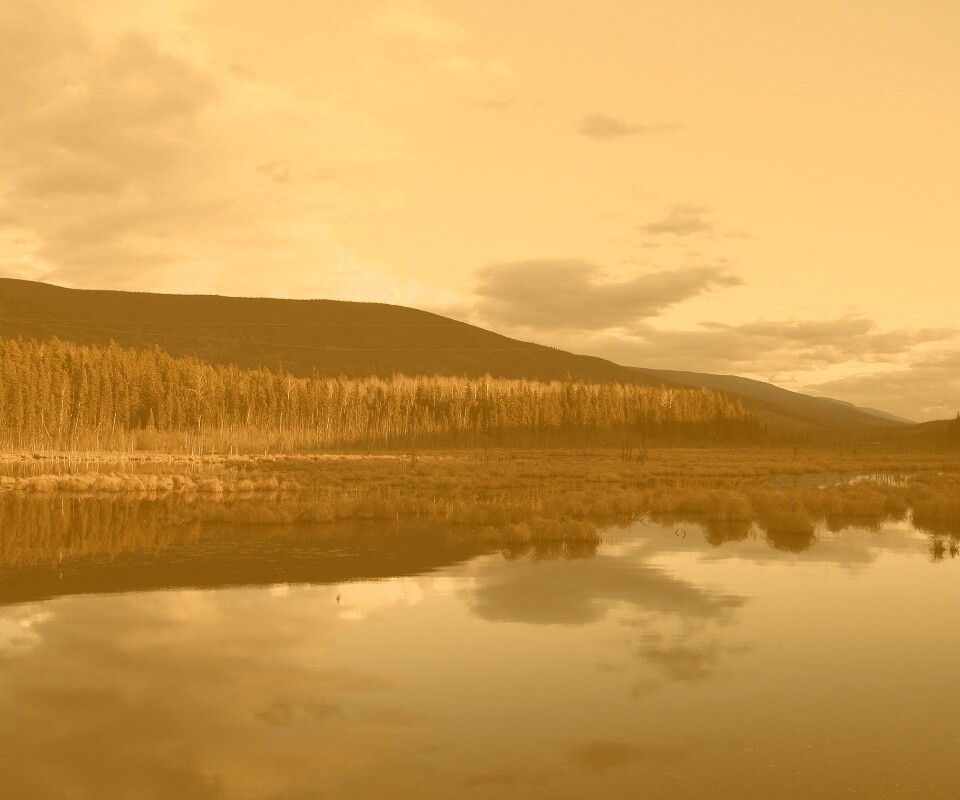 Осеннее озеро обои