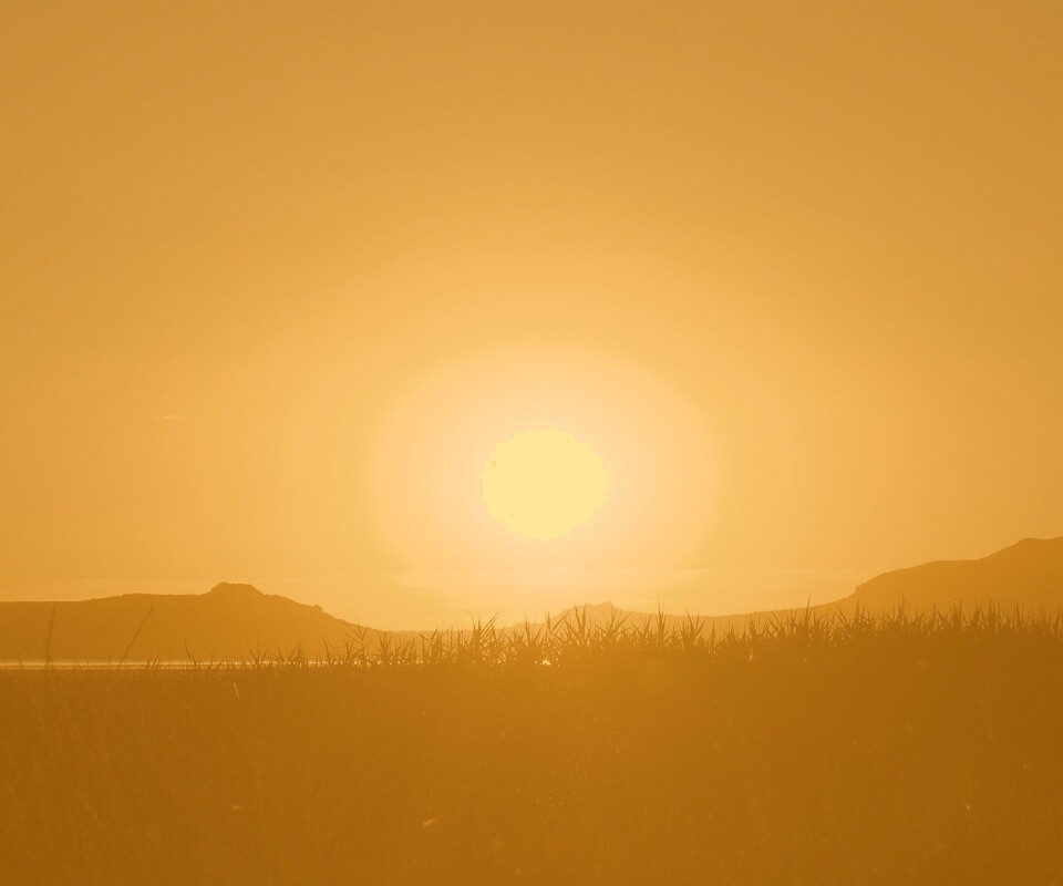 Сельский закат обои
