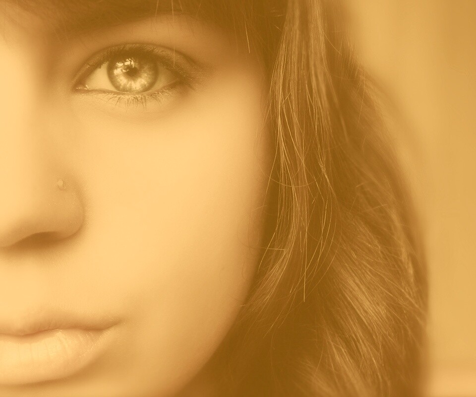 Лицо крупным планом обои
