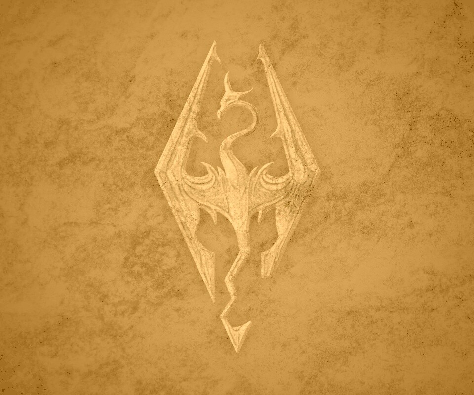 Логотип Skyrim обои