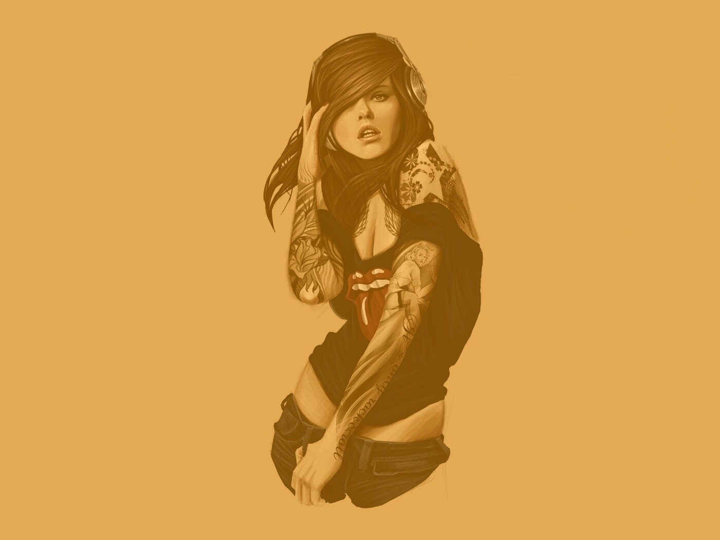 Музыкальная девочка обои