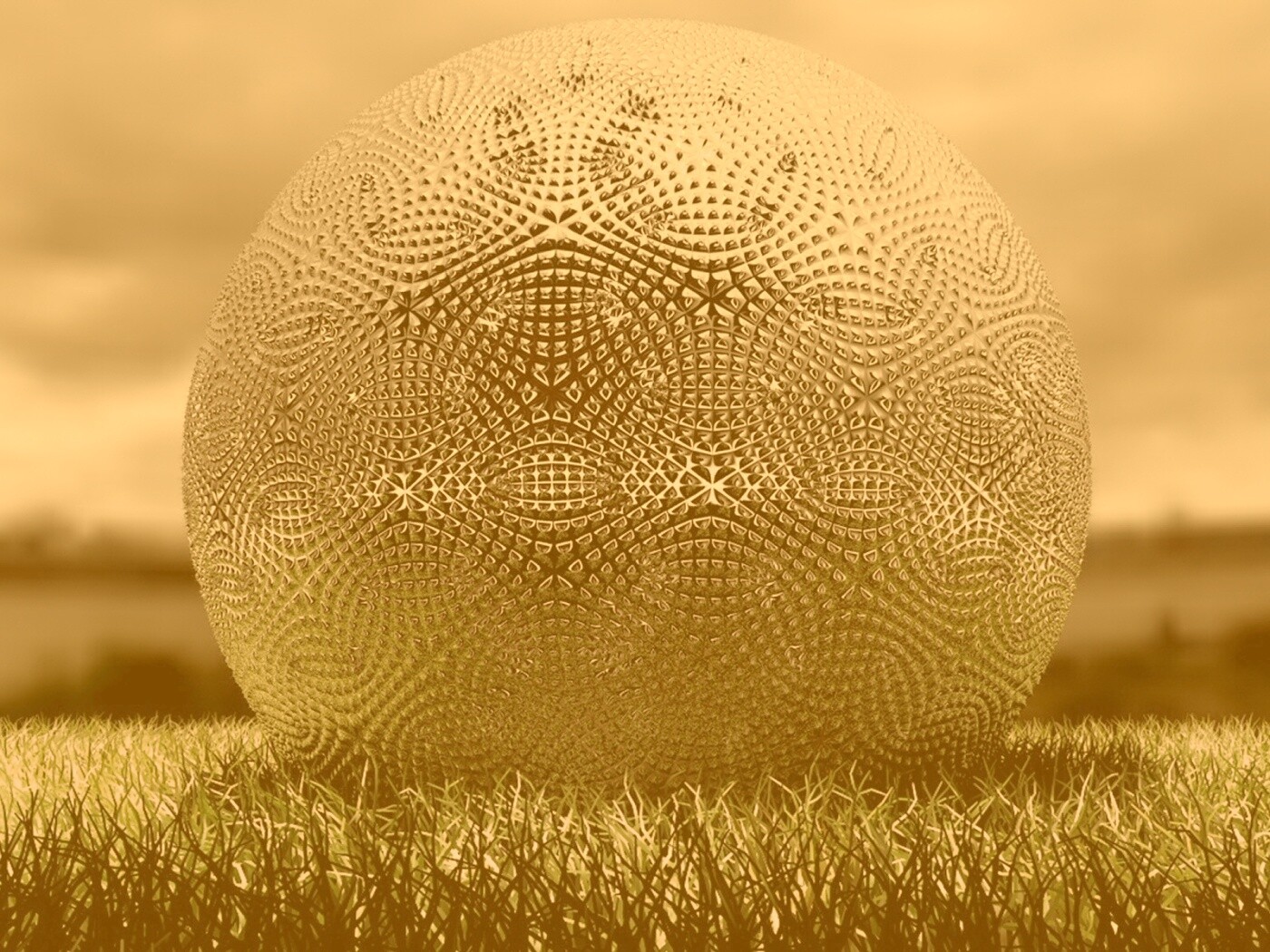 Металлический мяч для гольфа обои