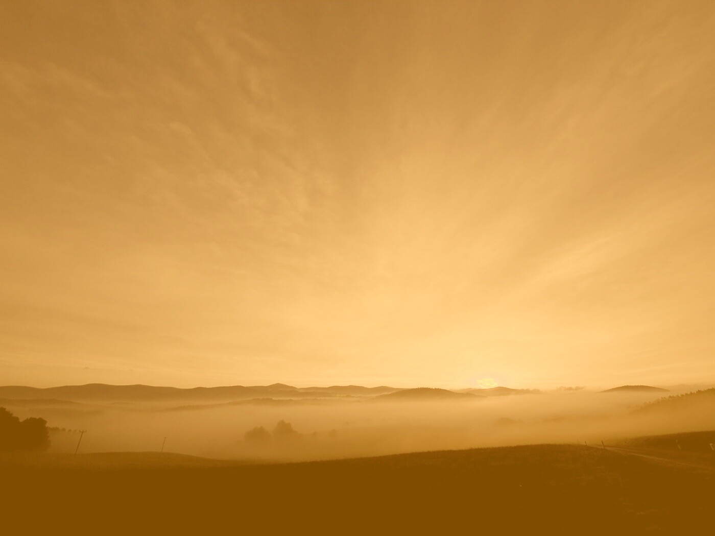 Утренний туман обои