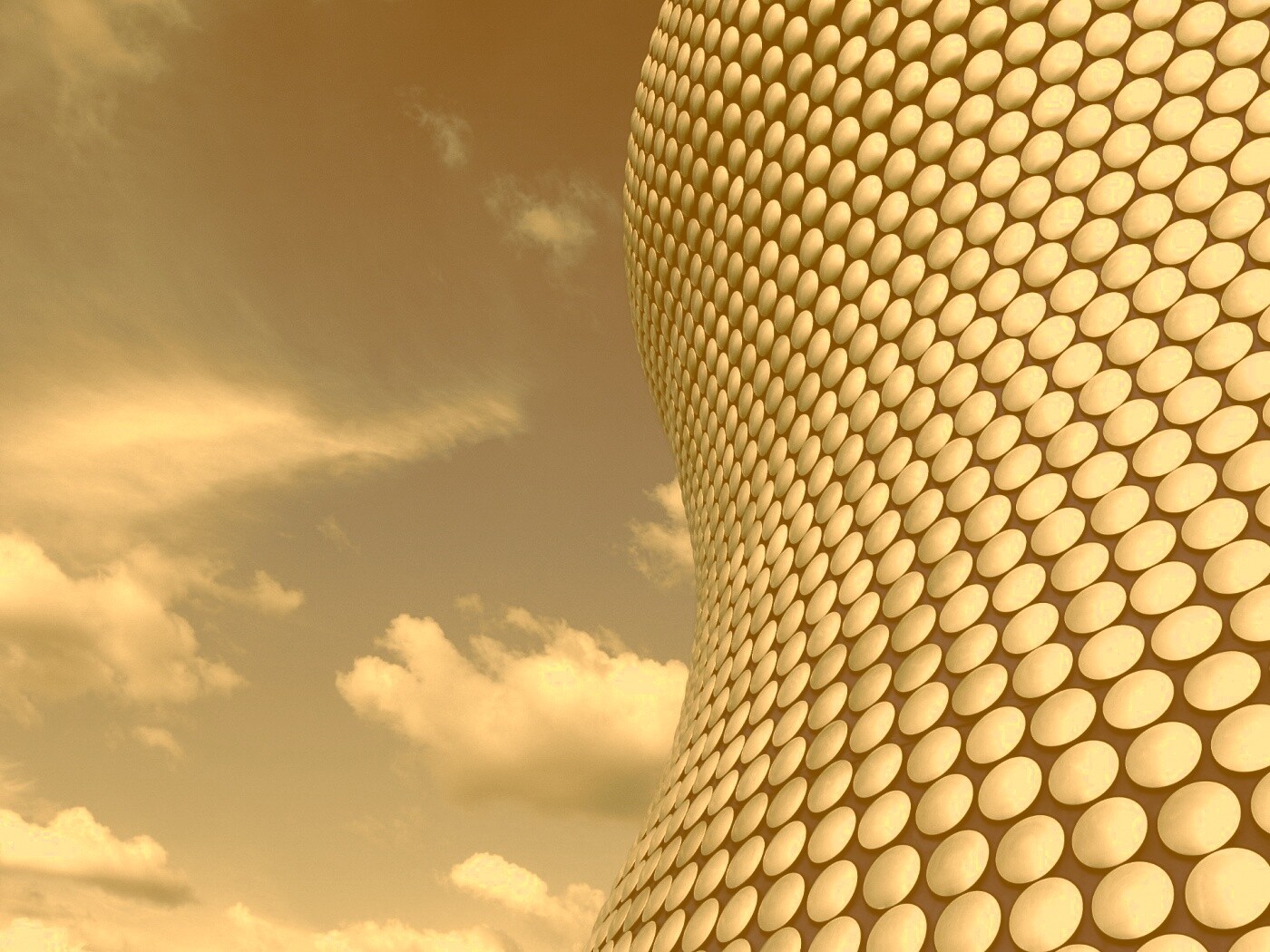 Стена из белых кругов обои