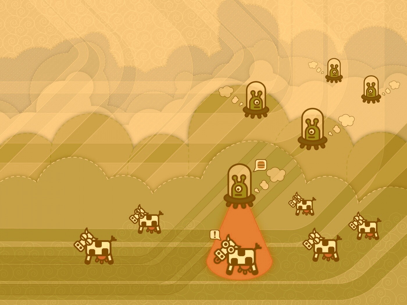 Пришельцы воруют коров обои