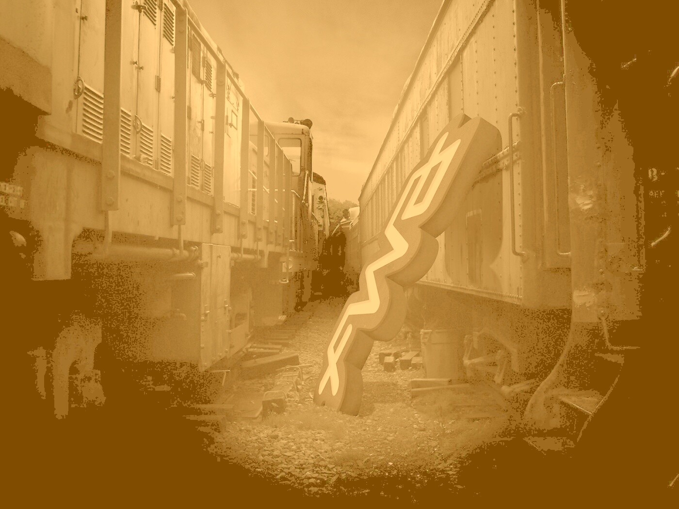 Упавшая вывеска обои