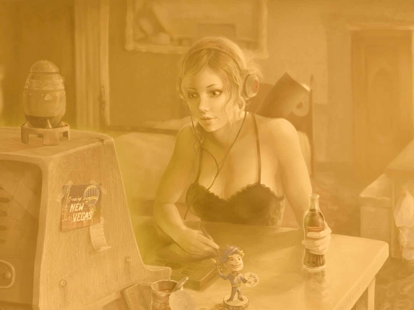 Девушка Одинокий странник обои